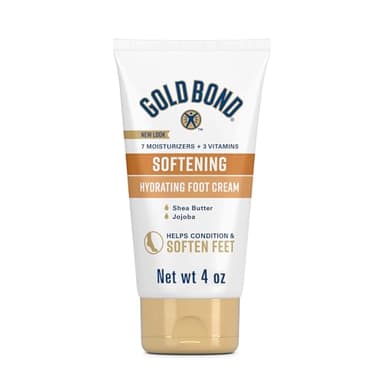Gold Bond Softening Foot Cream, 4 oz., Foot Lotion with Shea Butter to Soften Rough & Dry Feet