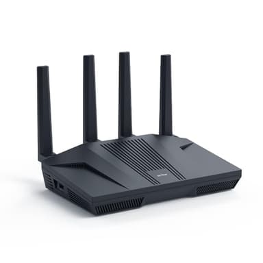 GL.iNet GL-MT6000 (Flint 2) WiFi 6 High Speed Gaming Routers for Wireless Internet, 2 x 2.5G Ethernet Ports for Fiber Optic Modem, Long Range Computer VPN WiFi Router, Home & Business