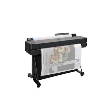 HP DesignJet T630 Large Format 36-inch Color Plotter Printer with Auto Sheet Feeder, Media Bin & Stand (5HB11D) – New Model