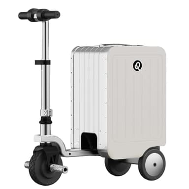 ZYATKSML Electric Scooter Suitcase Smart Rideable Luggage 20" Motorized Suitcase Zipperless Carry-On Luggage for Travel, USB Port & TSA Lock