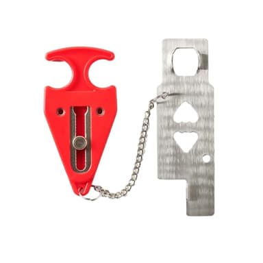 Master Lock Portable Door Lock for Travelers at Hotel, Apartment, Front Entry Security with Stopping Protection