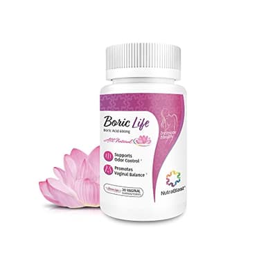 NutraBlast Boric Acid Suppositories - 100% Pure Made in USA - Boric Life Intimate Health Support (30 Count)