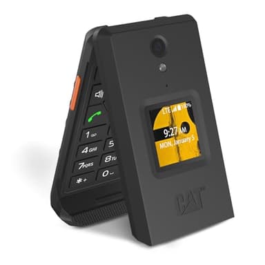 Unifone S22 Smart Flip Phone (16GB) 2.8" Touchscreen Rugged Cell Phone Android 11, IP68 Water Resistant, 4G LTE GSM Single Nano Slot, Compatible with T-Mobile, AT&T (Black)