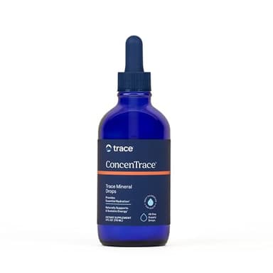 Trace Minerals ConcenTrace Trace Mineral Drops | Supports Energy, Digestion, Bone Health & Hydration, 70+ Ionic Trace Minerals w/Magnesium, Chloride & Potassium | Keto, Vegan & Non-GMO | 48 Servings