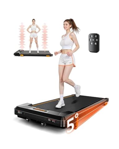 Walking Pad Treadmill, BestGod Under Desk Treadmill 330lbs Capacity, Vibration Walking Pad with Incline, Portable Treadmills for Home, Compact Treadmills Walk Pad, Running Machine with Remote Control