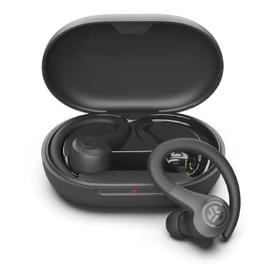 JLab Go Sport+ Wireless Workout Earbuds Featuring C3 Clear Calling, Secure Earhook Sport Design, 35+ Hour Bluetooth Playtime, and 3 EQ Sound Settings (Graphite)