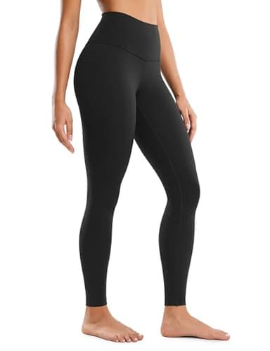 CRZ YOGA Butterluxe High Waisted Lounge Leggings 28'' - Workout Yoga Pants for Women Buttery Soft Black Medium