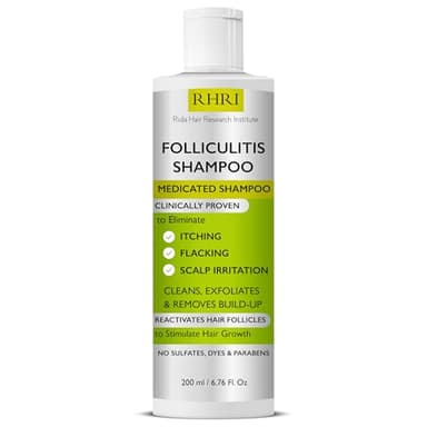 Anti Fungal Shampoo for Folliculitis, Seborrheic Dermatitis, Dandruff, Scalp Psoriasis & Itchy Dry Scalp Relief