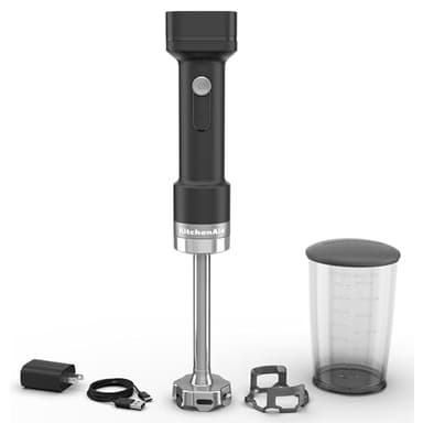 KitchenAid Go Cordless Hand Blender - battery included, KHBRV71, Black Matte