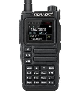 TIDRADIO TD-H9 10Watt GPS/APRS GMRS Radio Handheld, Web Upgrade, APP/PC Wireless Programming, Multi-Band Long Range Walkie Talkies, Texting, NOAA, AM, FM -Two-Way Radio, Black,1Pack