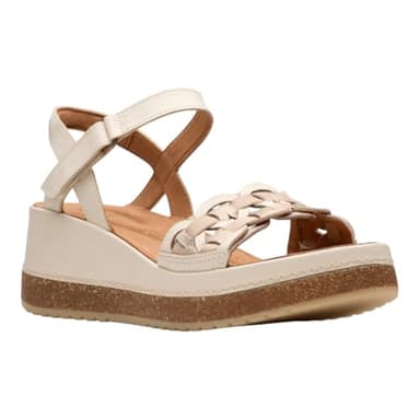 Clarks, Women, Kassanda Bar, Cream Multi Leather, 8.5, Medium