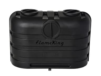 Flame King Dual 20LB LP Propane Tank Light Plastic Heavy Duty Cover for RV, Travel Trailer, Camper - Black