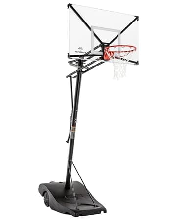 Silverback NXT Portable Adjustable 10-ft Outdoor Basketball Hoop, 50" and 54" Basketball Goal Backboard Available - Assembles in 90 Minutes