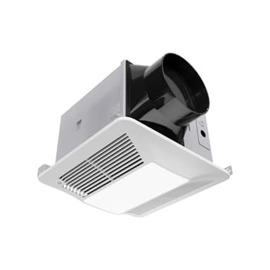 ANZZI Exhaust Fan 150 CFM 0.5 Sones Bathroom Exhaust Fan with LED Light & Humidity Sensor, Ceiling Mount (White)