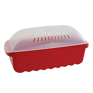 Nordic Ware Microwave Pasta Cooker, 6.4 Cup, Red