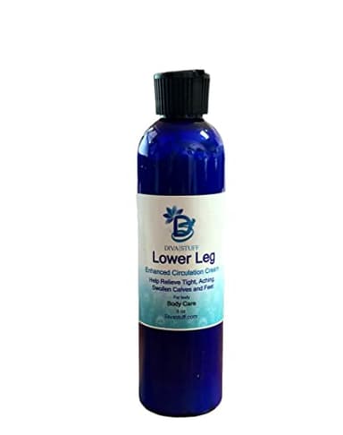 Lower Leg and Foot Enriched Circulation Cream for Tight, Aching and Swollen Calves and Feet by Diva Stuff