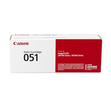 Canon Genuine 051 Black Toner Cartridge Compatible with LBP162dw, MF264dw, MF267dw, MF269dw, MF269dw VP