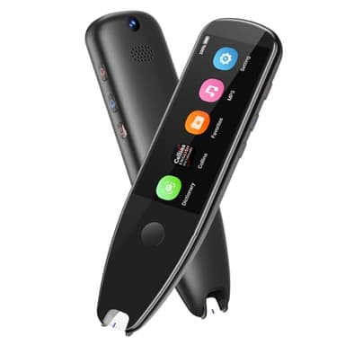 Scan Reader Pen, OCR Digital Translation Pen Scanner 112 Language Translator Device Support Text Extract Intelligent Recording Scanner Pen with 3.5 Inch Touch Screen for Businessmen Students Adults