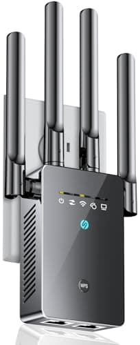 2026 WiFi Extender, WiFi Signal Booster Cover up to 14770 sq.ft for Home, New Gen 6X Faster Internet Extender WiFi Booster w/Ethernet Port, Wireless WiFi Repeater Works with 99% Router, Easy Setup