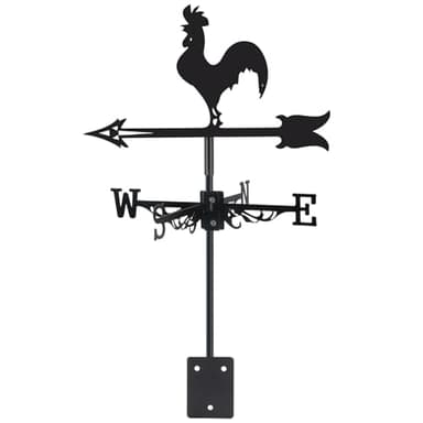 VESTCDF Rooster Metal Weather Vane Wind Direction Indicator Outdoor Weather Vanes Roof Mount Yard Patio Wind Vanes for OutsideYard Farm Garden Patio Decoration