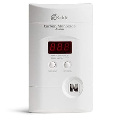 Kidde Carbon Monoxide Detector, Plug In Wall with 9-Volt Battery Backup, Digital LED Display
