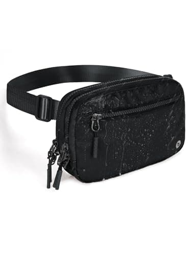 BALEAF Belt Bag Women Fanny Packs Crossbody Fashion Waist Pack Water Resistant Adjustable Strap 2L Black