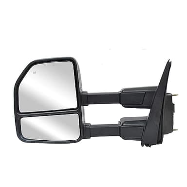 WLLW Driver Left Side Towing Mirrors for 2017 2018 2019 2020 Ford F250 F350 F450 F550 Super Duty with Power Heated Turn Signal Light Spot Auxiliary Lamp Pickup Truck