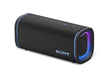 Sony ULT Field 5 Wireless Portable Bluetooth Speaker, IP67 Waterproof, Dustproof, and Rustproof with Enhanced Bass, 25 Hour Battery, 360° Party Light, and Shoulder Strap (SRSULT50B), Black