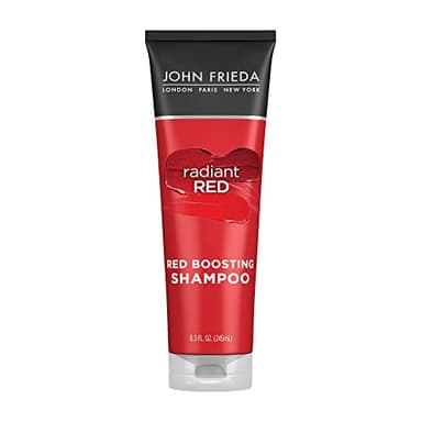 John Frieda Radiant Red, Red Boosting Shampoo, Enhances and Protects Red Tones with Pomegranate Extract and Vitamin E for Natural or Color-Treated Red Hair, 8.3 Oz