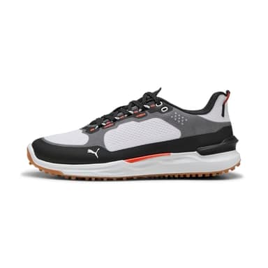 Puma Ignite Elevate X Men’s Golf Shoes – Spikeless Golf Shoes for Men with Waterproof Exoshell, Ignite Foam Cushion & Grip, White Black, 10.5