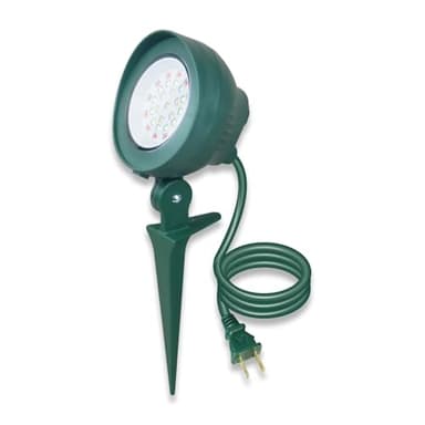 OSKOS LED Christmas Spotlight, Outdoor Waterproof Floodlight, 6W LED Waterproof Color Stake Light for Holiday Decoration, Yard, Garden, 5FT Extension Cord, UL Listed