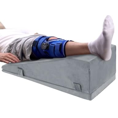 ROYALAY Leg Elevation Pillows for After Surgery, Adjustable Height Knee Surgery Recovery Equipment, Knee Replacement Recovery Aids for Hip Ankle Pain Relief Patent Pending, Single Leg