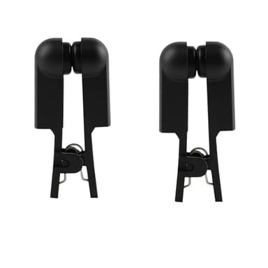 1 Pair Ear Clip Electrode,Black Rubber Reusable Clip Compatible with TENS 7000 & Standard Units,Meridian Point Stimulation Accessory