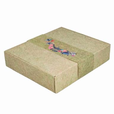 Biodegradable Urn for Human Ashes, Water & Earth Burial, 100% Compostable - Standard Size for Adult Human: 3" H x 12" W x 14" L. Terra Collection (Brown Terra, Standard, Ocean Animals)