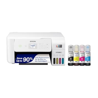 Epson EcoTank ET-2803 Wireless Color All-in-One Cartridge-Free Supertank Printer with Scan, Copy and AirPrint Support