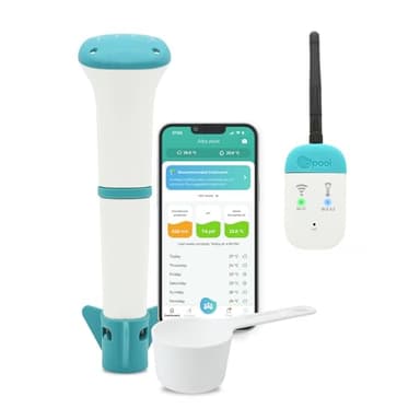 iopool Smart Water Monitor - Works for Chlorine & Bromine Pools, Hot Tubs, & Swim Spas - Gives Precise Dosage recommendations.