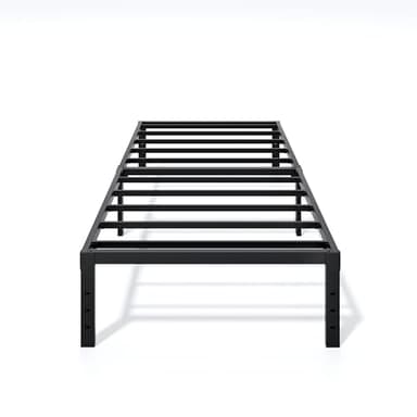 LUMUNANCE Metal Bed Frame Twin Size - 14 Inch Heavy-Duty Twin Platform Bed Frame No Box Spring Needed, Easy Assembly, Noise-Free, Sturdy Mattress Foundation, Underbed Storage Space