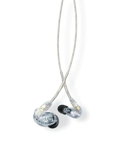 Shure SE215 PRO Wired Earbuds, Professional Sound Isolating Earphones with Clear Sound, Deep Bass, Secure in-Ear Fit, Carrying Case, Clear