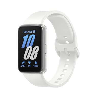 SAMSUNG Galaxy FIT 3 [2024] 1.6" AMOLED Display | Up to 13 Days of Battery Life | Over 100 Watch Faces | Over 100 Workout Modes | International Model - (Silver)
