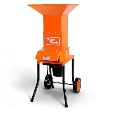 SuperHandy Leaf Mulcher Shredder Electric Waste Management Heavy Duty 120V AC 11" Inch Cutting Blade 0.5" Inch Cutting Capacity for Leaves, Grass, & Clippings