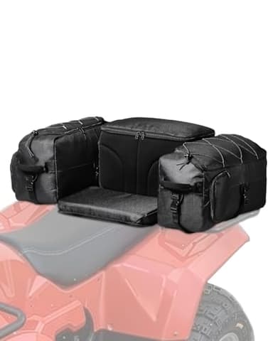 VEVOR ATV Rear Storage Bag, 74L ATV Rear Cargo Bag with Cooler Insulated Bag, 600D Oxford Cloth Storage Rear Rack Seat Bag Fit Most ATVs with Rear Rack, Compatible with ATV, UTV, Can-Am Vehicles