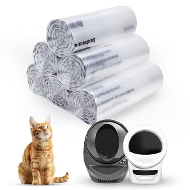 150 Pack Heavy Duty Self-Cleaning Litter Box Liners, Compatible with Litter-Robot 3/4, Extra Thick Waste Drawer Liners, 9-11 Gallons of Capacity, Easy to Empty