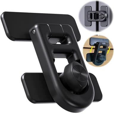 Bstsilver Refrigerator Lock Childproof for Cabinet Door Corner Drawer Freezer RV Oven Cupboard Closet, French Fridge Latches Baby Proofing Safety for Toddler Cat Dog, Upgraded Adhesive Easy Install