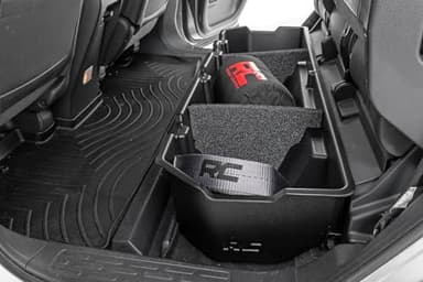 Rough Country Under Seat Storage for Honda Ridgeline (2006-2025) Crew Cab - Durable, Anti-Skid Thermoplastic Underseat Organizer