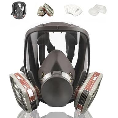 Aoner Reusable Full Facepiece, Full Face Cover Protection from Dust and Organic Vapors, Perfect for Paint, Sanding, Polishing, Spraying and Other Work