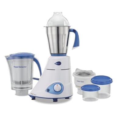 Preethi Blue Leaf Platinum 550 Watts 3 Jar Indian Mixer Grinder 110 Volts