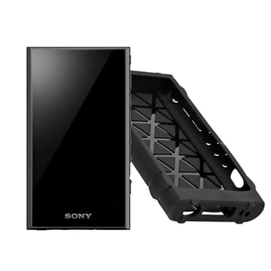 Sony NW-A306 Walkman A Series High-Resolution Digital Audio Player (Black) with Rugged Hardshell Case Bundle (2 Items)
