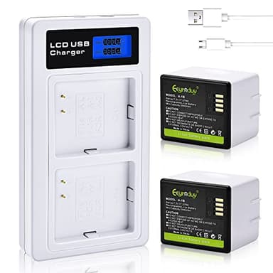 Eeyrnduy 2- Pack Batteries and Charger for arlo Pro,Pro 2 Camera,2440mAh Rechargeable Battery