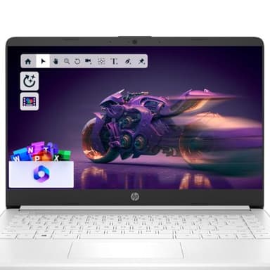 HP Student and Home Laptop with Free Microsoft 365, 16GB RAM, 1.1TB Storage (64GB SSD with 64GB External and 1TB Cloud Storage), Fast Intel Core, Win 11 w/o Earbuds – Perfect for Work & Play