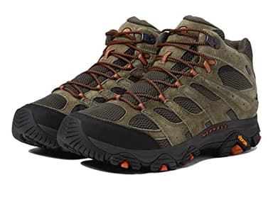 Merrell Men's Moab 3 Mid Waterproof Hiking Boot Olive 9.5 W